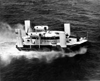 First-day certificates and trials of the VA-3 hovercraft - The VA.3 on choppy seas undergoing cross-tide trials (Nick Gurney).