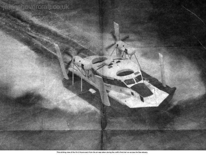 Liverpool Echo article about the VA-3 service - Aerial shot of the VA3 running on the Dee estuary (submitted by Paul Greening).
