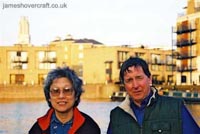 About me - My parents quayside at Limehouse Basin, London, after a sailing trip up the Thames (submitted by James Rowson).