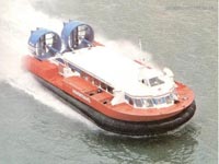 AP1-88 hovercraft - An AP1-88 in cruise during a Southsea to Ryde crossing on the Solent (Photo in Croome, 1984)