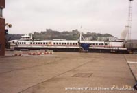 SRN4 The Princess Margaret (GH-2006) with Hoverspeed in the early 1990s -   (The <a href='http://www.hovercraft-museum.org/' target='_blank'>Hovercraft Museum Trust</a>).