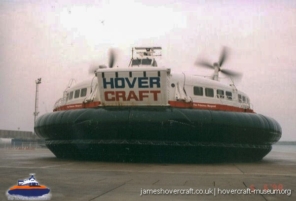 SRN4 The Princess Margaret (GH-2006) with Hoverspeed in the late 1990s -   (The <a href='http://www.hovercraft-museum.org/' target='_blank'>Hovercraft Museum Trust</a>).