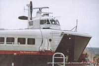 SRN4 The Princess Margaret (GH-2006) with Hoverspeed in the late 1990s -   (submitted by The <a href='http://www.hovercraft-museum.org/' target='_blank'>Hovercraft Museum Trust</a>).