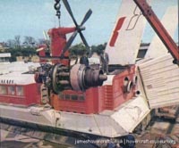 SRN4 engineering at Pegwell Bay hoverport -   (submitted by The <a href='http://www.hovercraft-museum.org/' target='_blank'>Hovercraft Museum Trust</a>).
