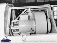 SRN6 close-up details - Electric motors (The Hovercraft Museum Trust).