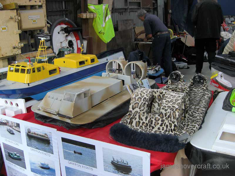Model Hovercraft at the 2011 Hovershow - Model Hovercraft Association desk at the Hovershow (submitted by James Rowson).