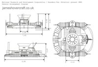 Hovercraft SRN1 general arrangement drawing