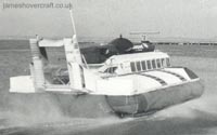 Hovercraft SRN6 going through Dover harbour