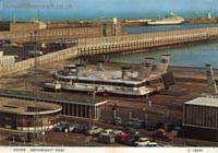 The Dover Eastern Docks, and when there was a Seaspeed hoverport there - The Princess Anne (GH-2006) on the pad at Dover Eastern Docks hoverport (submitted by Nigel Thornton).
