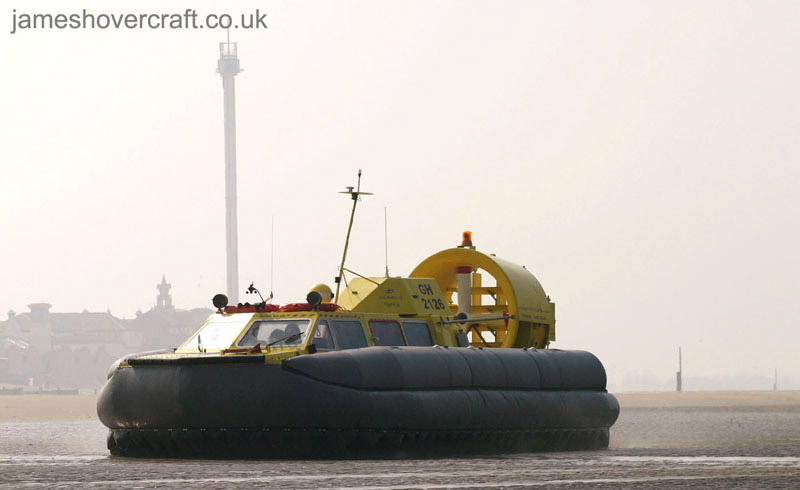Tiger 12 hovercraft in operation with Hovercraft Rental - Operating on the mudflats off Rhyl (submitted by ).