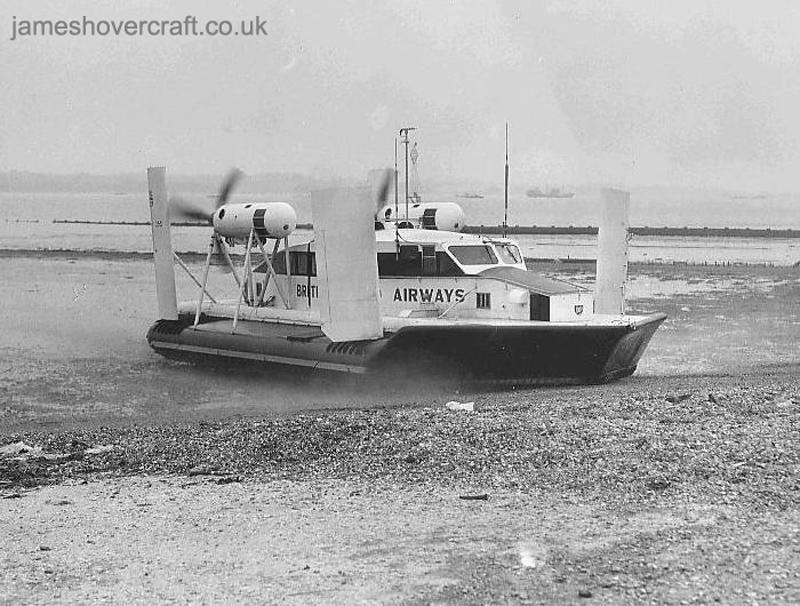 The Vickers Armstrong VA-3 - VA3 approaching the beach at the end of a crossing (credit: Peter Insole).