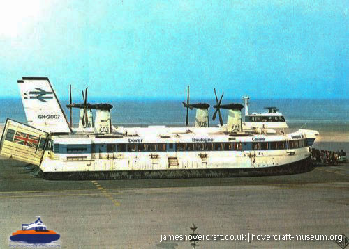 SRN4 The Princess Anne (GH-2007) with Mark 2 skirt -  (credit: The <a href='http://www.hovercraft-museum.org/' target='_blank'>Hovercraft Museum Trust</a>).