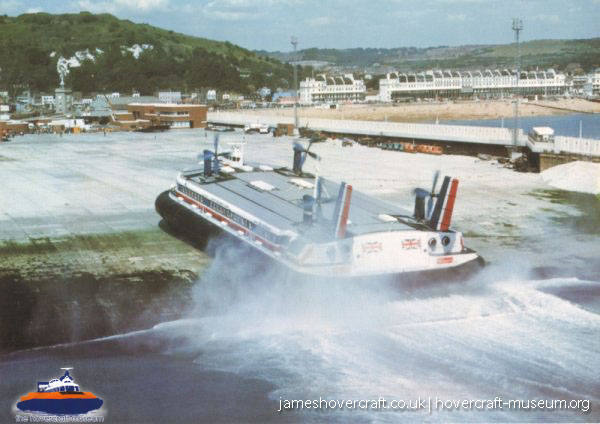 SRN4 The Princess Anne (GH-2007) with Seaspeed at Dover -  (credit: The <a href='http://www.hovercraft-museum.org/' target='_blank'>Hovercraft Museum Trust</a>).