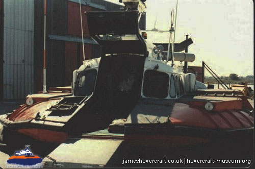 SRN5 with the Canadian Coastguard -  (credit: The <a href='http://www.hovercraft-museum.org/' target='_blank'>Hovercraft Museum Trust</a>).