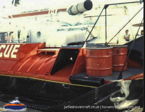 SRN5 with the Canadian Coastguard -  (credit: The <a href='http://www.hovercraft-museum.org/' target='_blank'>Hovercraft Museum Trust</a>).
