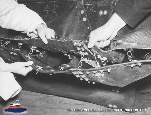 SRN5 being built at Cowes -  (credit: The <a href='http://www.hovercraft-museum.org/' target='_blank'>Hovercraft Museum Trust</a>).