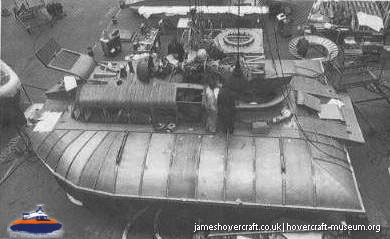 SRN5 being built at Cowes -  (credit: The <a href='http://www.hovercraft-museum.org/' target='_blank'>Hovercraft Museum Trust</a>).