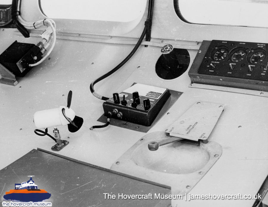 SRN6 close-up details - Cabin (credit: The Hovercraft Museum Trust).