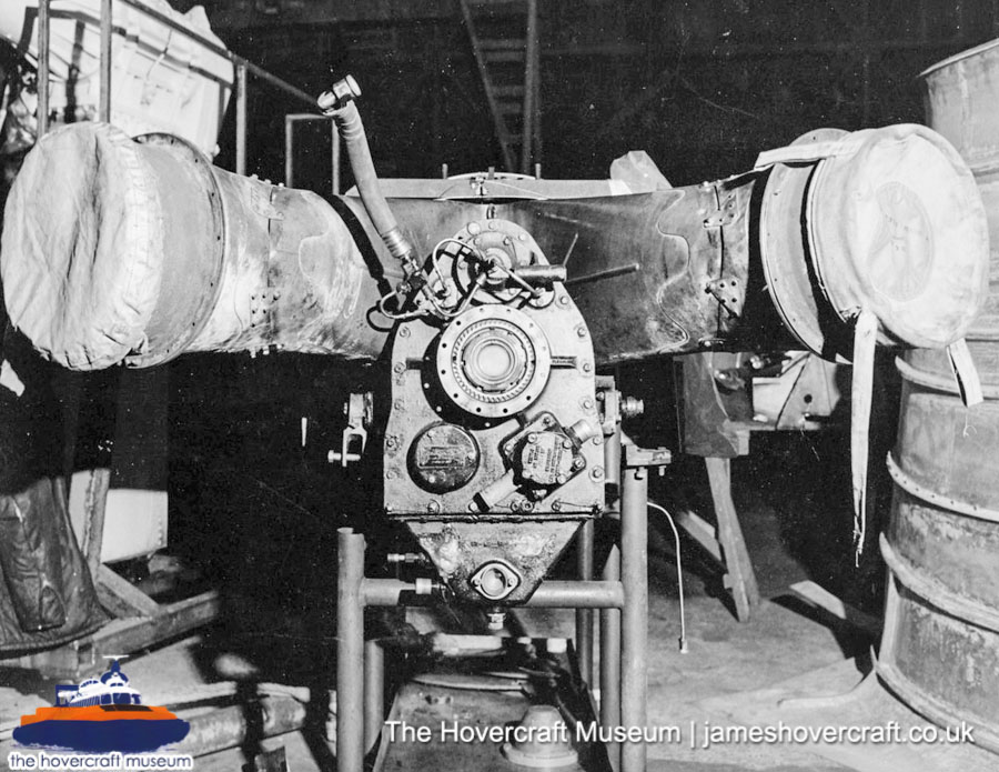 SRN6 close-up details - Engine (credit: The Hovercraft Museum Trust).
