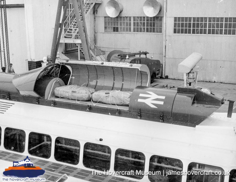 SRN6 close-up details - Engine (credit: The Hovercraft Museum Trust).