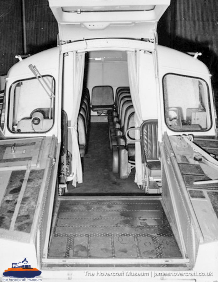 SRN6 close-up details - Front hatch (credit: The Hovercraft Museum Trust).