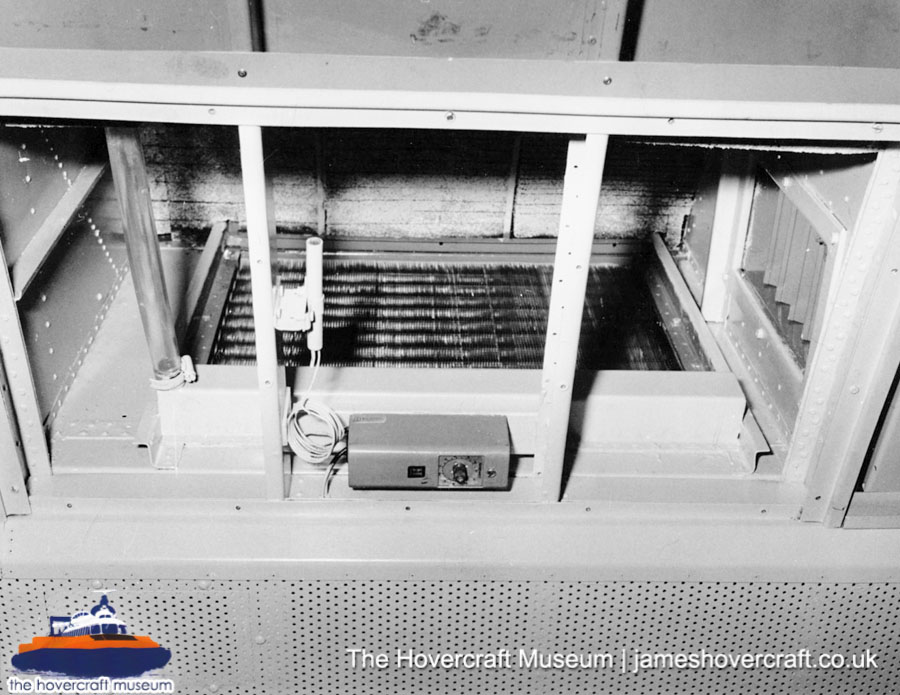 SRN6 close-up details - Radiator (credit: The Hovercraft Museum Trust).