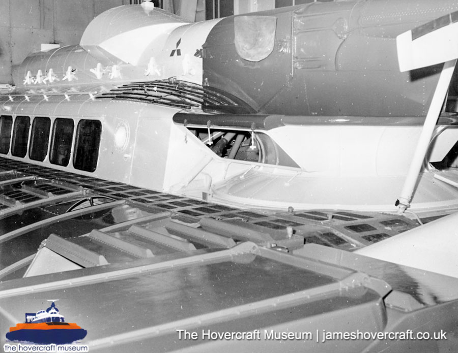 SRN6 close-up details - Rear view (credit: The Hovercraft Museum Trust).