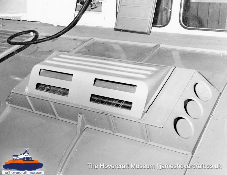 SRN6 close-up details - Side port (credit: The Hovercraft Museum Trust).