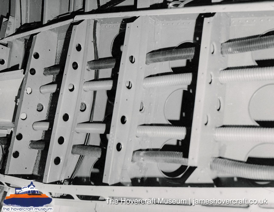 SRN6 close-up details - Structure (credit: The Hovercraft Museum Trust).