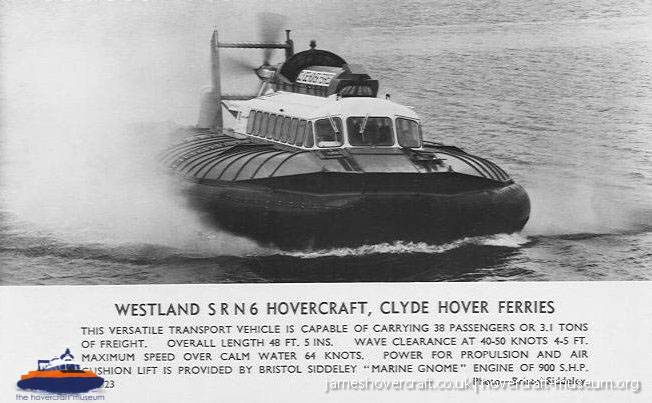 SRN6 with Clyde Hoverferries in Scotland -  (credit: The <a href='http://www.hovercraft-museum.org/' target='_blank'>Hovercraft Museum Trust</a>).
