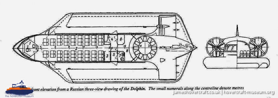 Russian Hovercraft Krasnoye Sormovo Dolphin -  (credit: The <a href='http://www.hovercraft-museum.org/' target='_blank'>Hovercraft Museum Trust</a>).