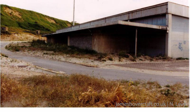 The inside of the derelict Boulogne hoverport - Railway station building (credit: N Levy).