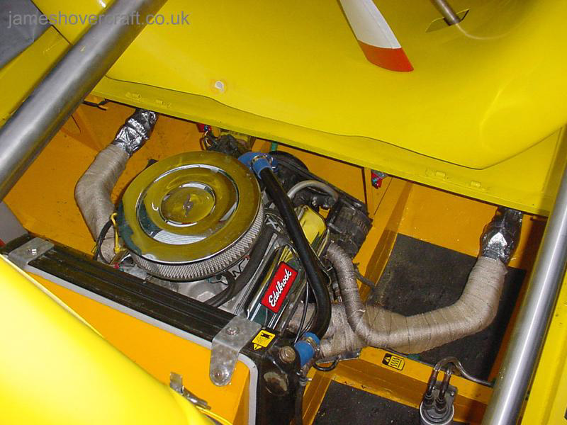 Restoring an old Tiger 12 hovercraft to a fully working state - Overview of the engine bay (credit: ).